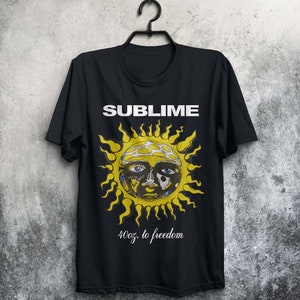 Women's Sublime - Sublime Sun - Crop Band T-Shirt - Black | Extra Large | Other UK