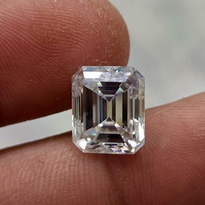 Buy GRA certified 5 cts VVS1 D moissanite emerald cut loose gemstone excellent moissanite stone best for making ring & jewelry