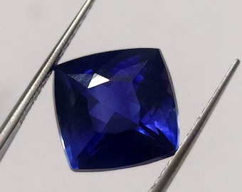 6 Rayons Étoile Naturelle Saphir Bleu 1,10 Ct Certifié Pierre Précieuse