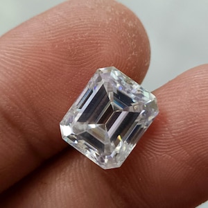 AAA+ GRA certified 3 cts VVS1 D moissanite emerald cut loose gemstone best quality stone use for making ring & jewelry