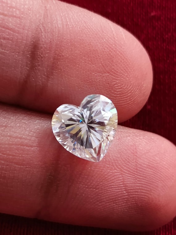 Cts Heart Shape Loose Moissanite Diamond Stone, Excellent