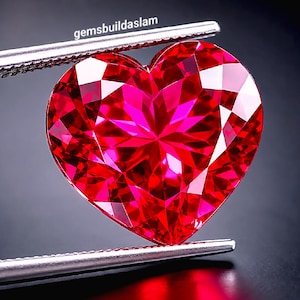 AAA + Grade 25 cts schöne natürliche Mosambik rote Rubin Herzform losen Edelstein verwenden für die Herstellung von Ring & Schmuck