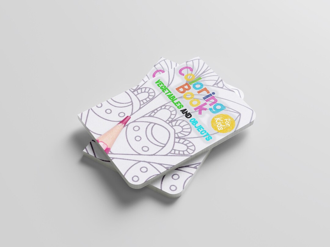 Coloring Book for Kids – Fun Fruits & Vegetables Edition 74 Pages - Etsy