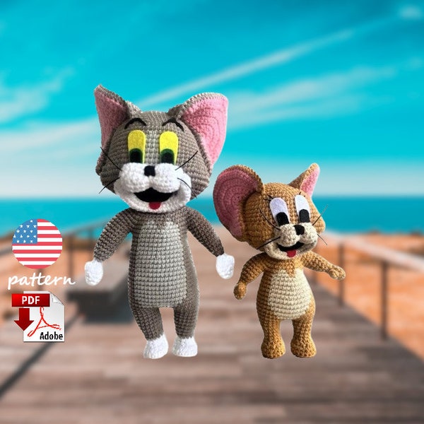 Tom Jerry Crochet Patterns Etsy