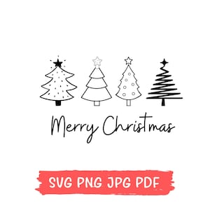 Frohe Weihnachten SVG, Weihnachten SVG, Frohe Weihnachten Png, Weihnachtsbaum svg, Weihnachten ClipArt, geschnittene Dateien, Cricut, Silhouette geschnitten Datei