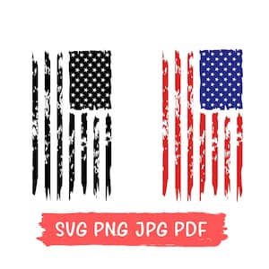 USA Flag Svg, Distressed American Flag SVG, 4th July Svg, USA Flag Silhouette, Grunge Flag Svg, Distressed Flag Svg, Flag Vector