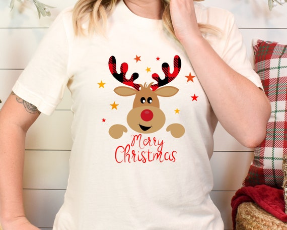 Cute Reindeer Merry Christmas Sign Language T-Shirt Cute Reindeer Merry Christmas Sign Language T-Shirt