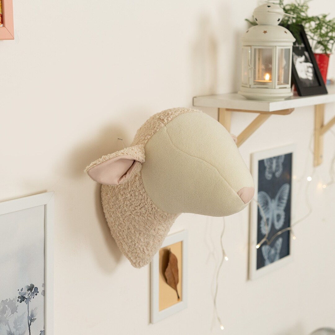 Sheep Head Wall Decor Farmhouse Decor Vintage Wall Decor Etsy