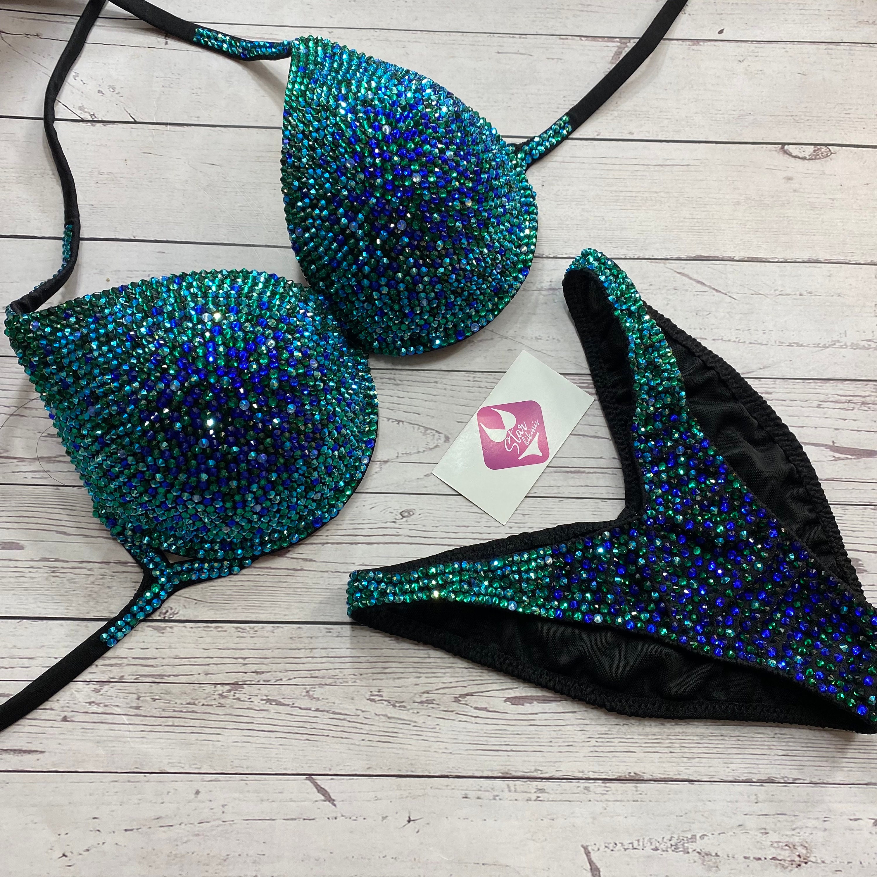 Bikini Fitnessbikini Competition IFBB Fitnessbikini Swimsuit Etsy