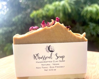 CLEARANCE | Gentle, Handcrafted Rhassoul Clay Soap - Unscented