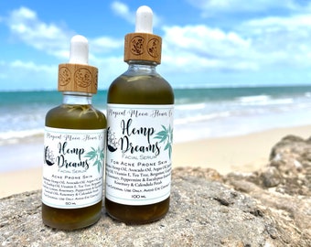 CLEARANCE | Hemp Dreams Facial Serum | Face Serum | Natural Ingredients | Cruelty-Free | Eco-Friendly | Non-Toxic | Acne Prone Skin