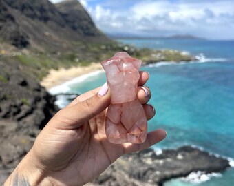 Fire Quartz Lady&#39;s Body Carvings