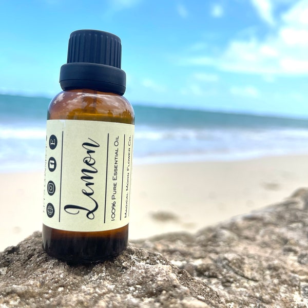 CLEARANCE | Lemon Essential Oil | 30 ML | 1 OZ | 100% Pure Essential Oils | Therapeutic Grade | Natural Essential Oils | Undiluted