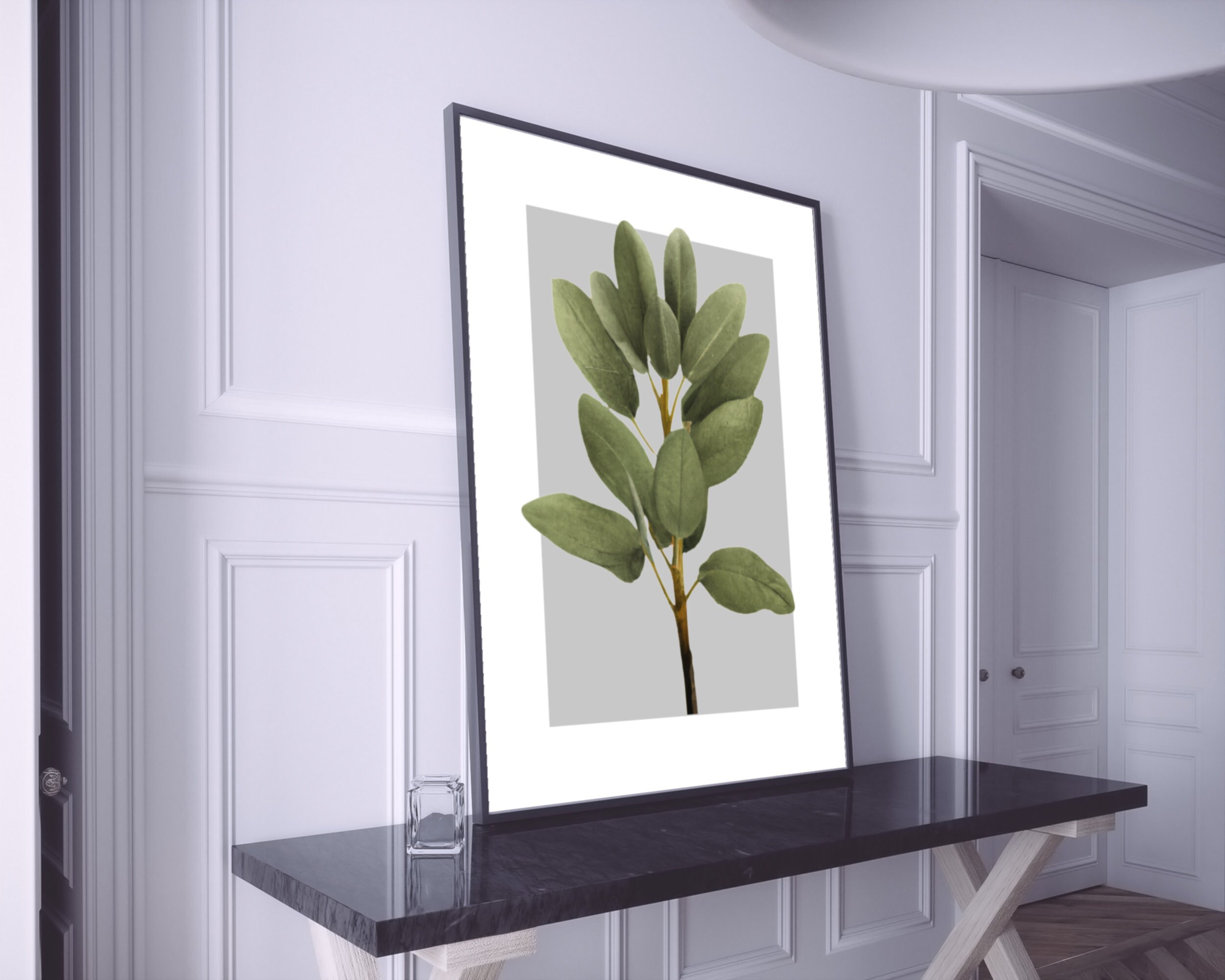 Sage Green Wall Art Set Gallery Wall Art Sets of 3 Leaf Etsy