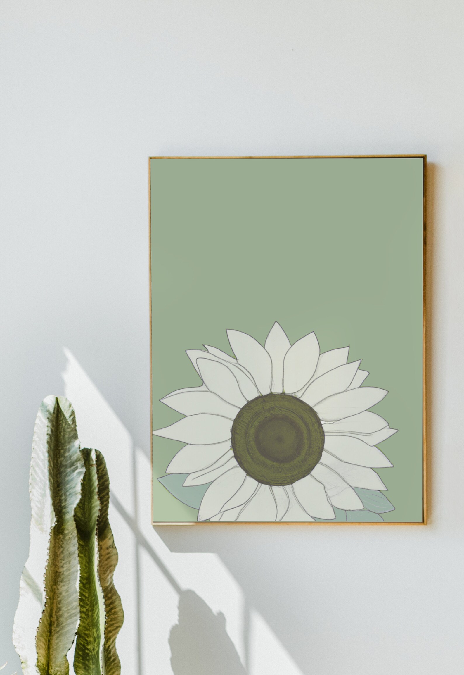 Sage Green Wall Art Set Gallery Wall Art Sets of 3 Sunflower Etsy