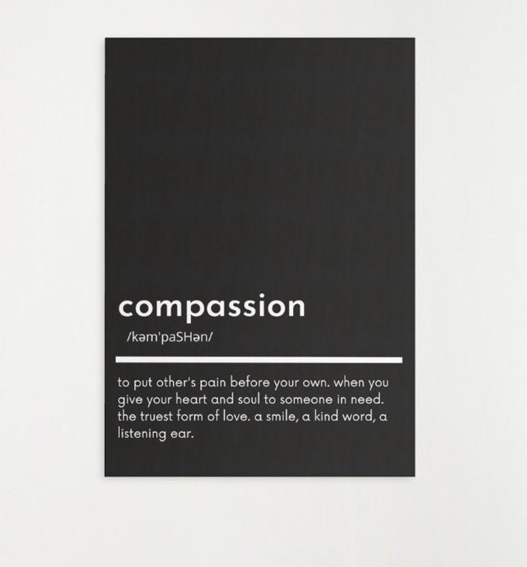 Black and White Definition Print Dictionary Artwork Etsy