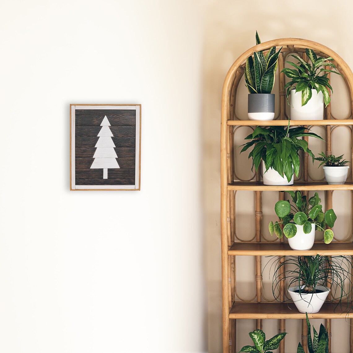 White Pine Tree Wall Decor, Framed Wood Art, Old Wood Decor, Rustic Wall Art, Wall Hanging Pine