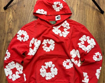 トップス sculptor Stripe Hoodie Tee RED Pullover Hoodie - Heavyweight Terry - Red | Naked & Famous