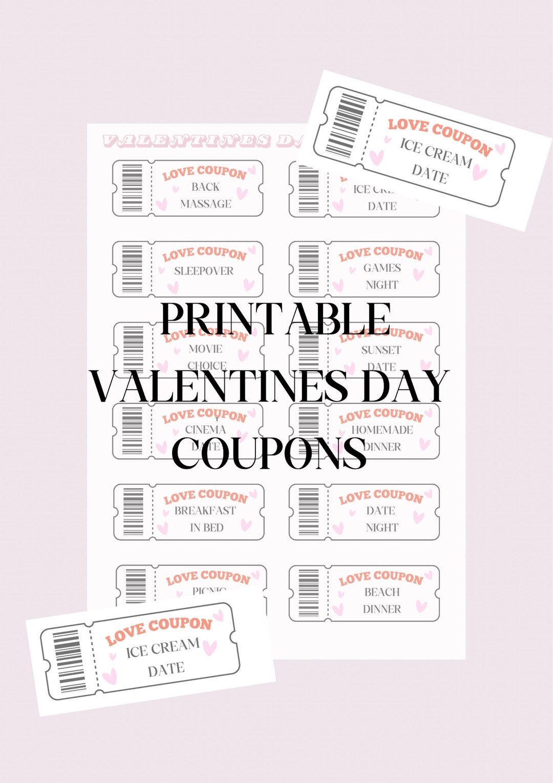 Printable Valentines Day Vouchers - Etsy Australia