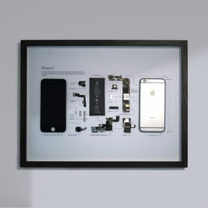 iPhone 6 Teardown Vorlage | A3 | iPhone Rahmenvorlage, gerahmtes iPhone, iPhone Wandkunst, iPhone Rahmenkunst