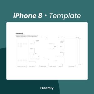 Könnte beinhalten: Ein Diagramm, das die Abmessungen und das Layout eines iPhone 8-Bildschirms zeigt. Das Diagramm enthält Maße in Zoll und Beschriftungen für verschiedene Bildschirmelemente, wie z. B. die Statusleiste, die Home-Anzeige und den sicheren Bereich.