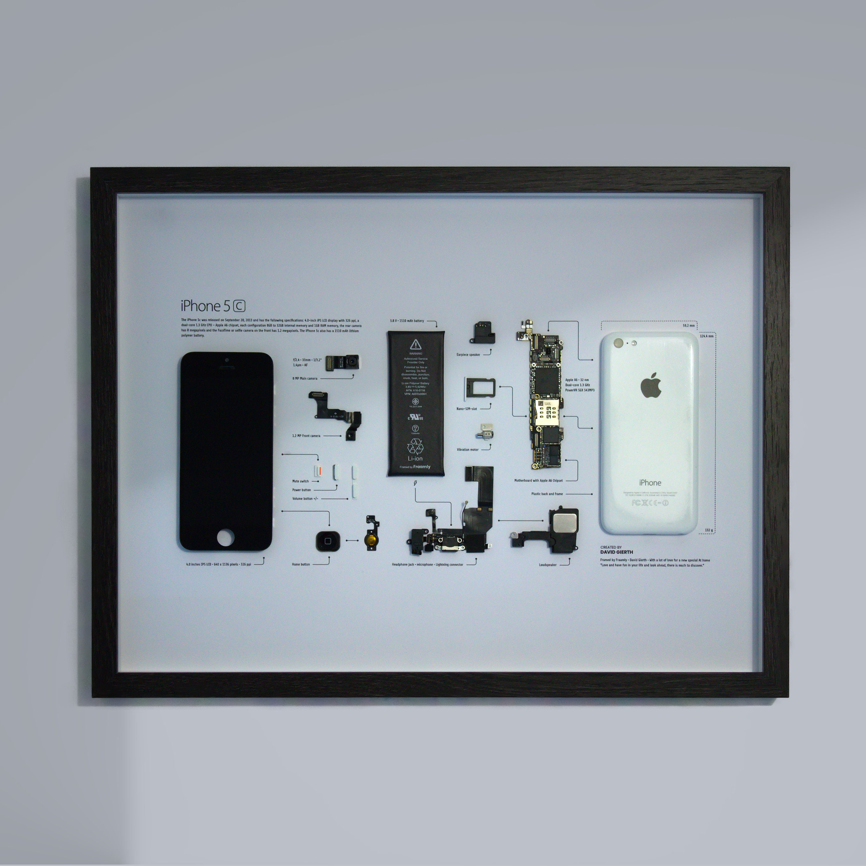 Buy iPhone 5c Teardown Template A3 iPhone Frame Template, Framed Iphone,  iPhone Wall Art, iPhone Frame Art Online in India - Etsy