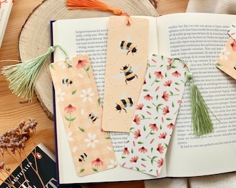Spring Bookmarks | Cottagecore Bookmark Bundle | Gift for Book Lovers | Bookmark for Women | Mother's Day Gift