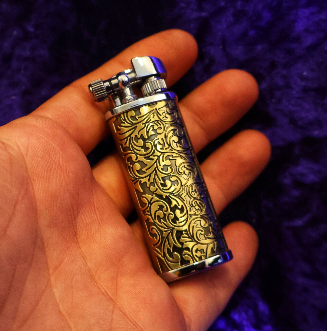 Nostalgic Lighter Vintage Retro Bronze Kerosene German Lighter Pipe