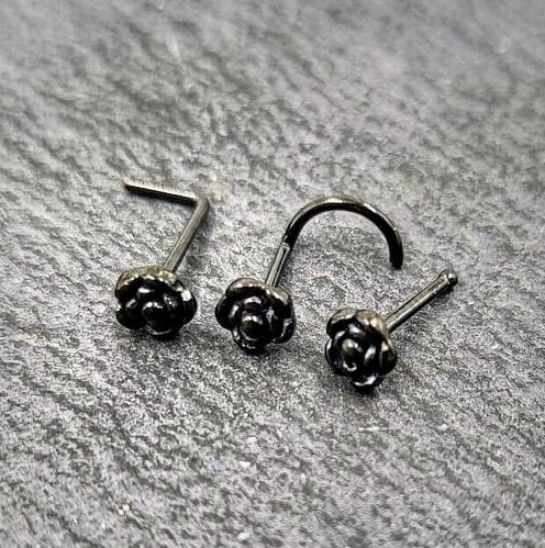 Black Nose Stud Etsy UK