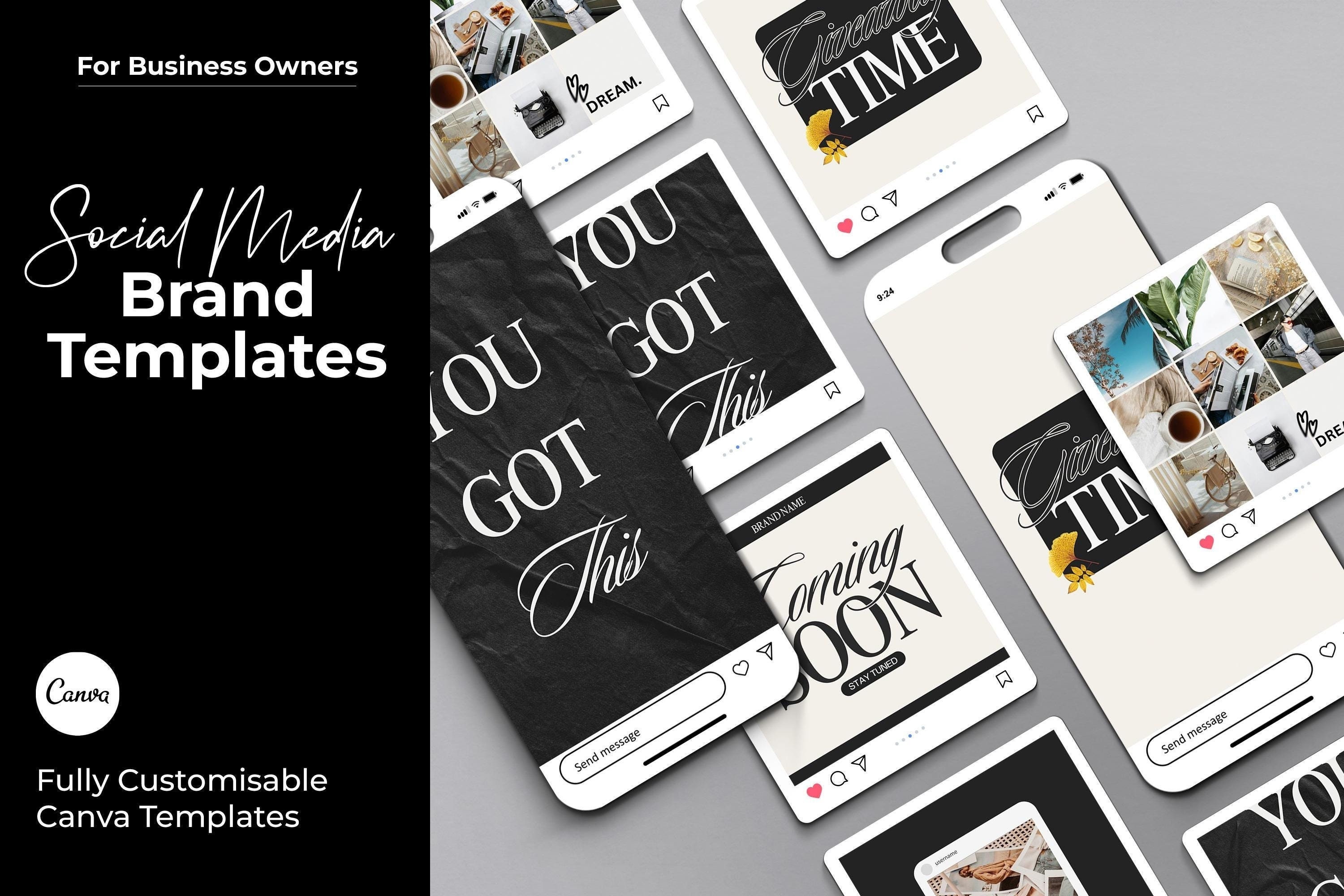 Social Media Brand Templates - Canva Templates for Coaches - Social ...