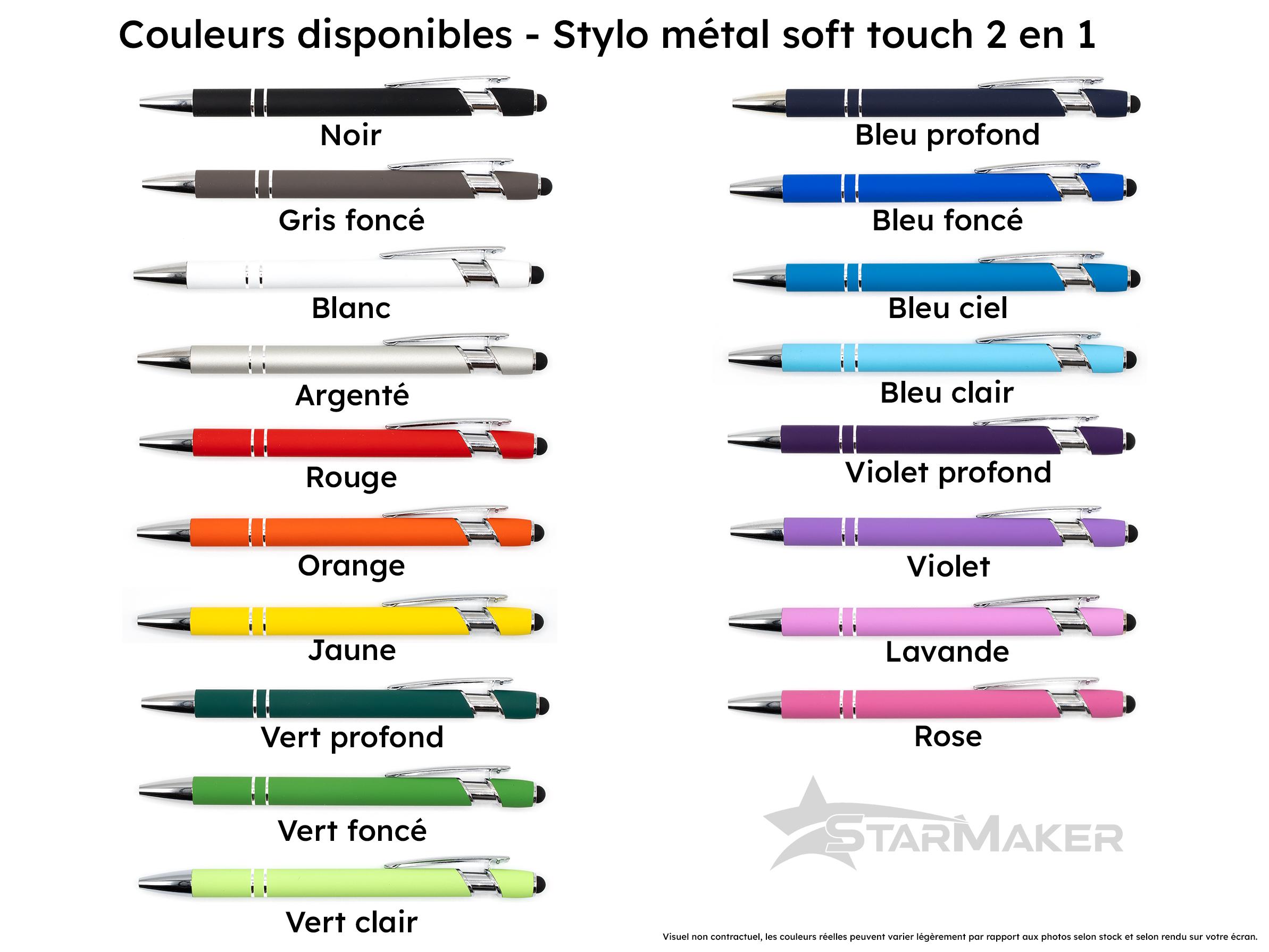 Personalisierter 2-in-1 Metallstift Mit Kristallen – Kugelschreiber & Touchpen, Geschenkbox, Schwarze Nachfüller