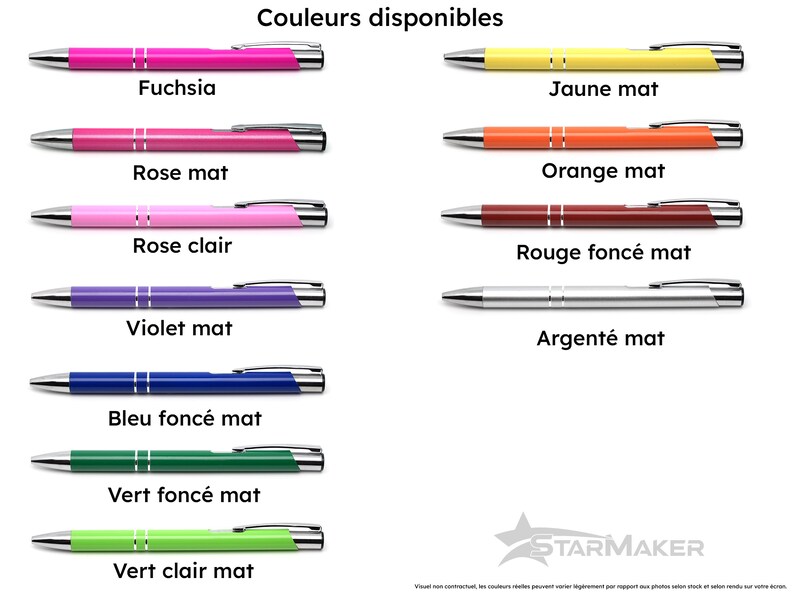 Stylo personnalisé en métal Stylo à bille idée cadeau personnalisé, cadeau grand mère, stylo de mariage, cadeau invités mariage image 6