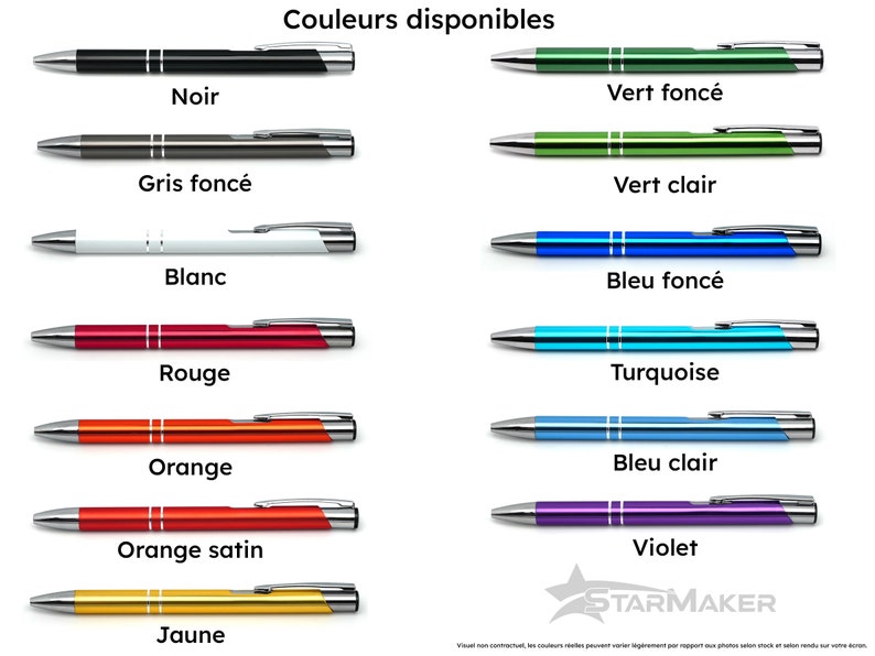 Stylo personnalisé en métal Stylo à bille idée cadeau personnalisé, cadeau grand mère, stylo de mariage, cadeau invités mariage image 5