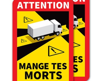 Eat Your Dead Sticker - Humorous Waterproof Vinyl Sticker for Indoor/Outdoor Use - Parody - Blind Spot Warning - Not Approved - Fun Decoration Sticker