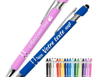 StarMaker Penna con incisione in oro con custodia in tessuto - Penna in metallo a foglia d'oro - Regalo per insegnanti, insegnanti, originale e chic