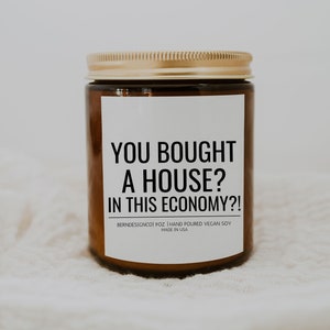 New Home Owner Candle Gift, Housewarming Gift, House Warming Party Gift, Gift for New Home, First House Gift, New House Gift, Funny Candle