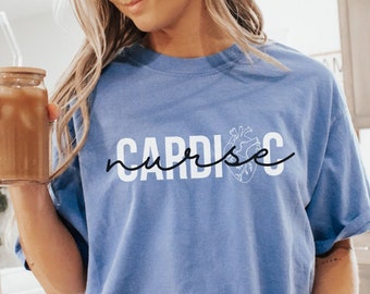 Cardiac Nurse Shirt, Gift for Cardiac Nurse, Cardiovascular Nurse Tee, Cardiology RN NP, Vascular Heart Nurse Shirt CVICU Graduation Gift