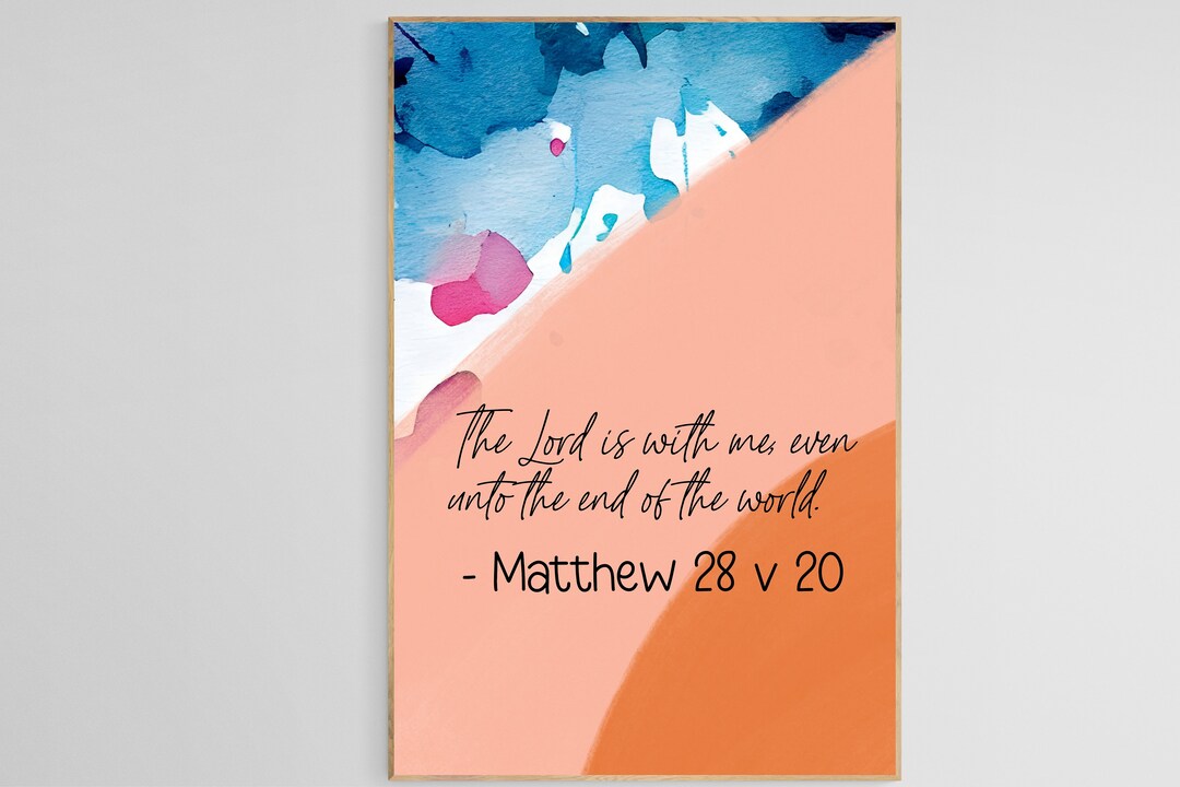 Matthew 28 V 20 Text Wall Art The Lord Is Me With Reading Etsy matthew-28-v-20-text-wall-art-the-lord-is-me-with-reading-etsy