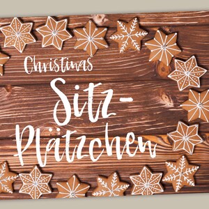 Placemat personalized made of plastic or paper - individual table decoration for Christmas, Christmas time and Advent
