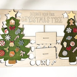 Intercambiable Decora tu propio árbol de Navidad, Linda Actividad Navideña Infantil, Kit De Manualidades Navideñas, Árbol De Bricolaje, Kit De Bricolaje Navideño