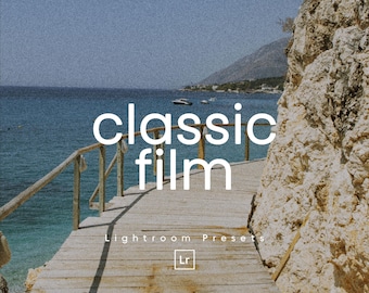 10 klassische Film Lightroom Presets. Desktop und mobil. 20 Verschiedene Presets. Vintage, Retro, ausgewaschen, launisch, klassich Film, alt, körnige Filter