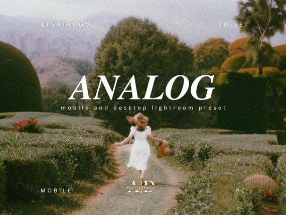 25 Analog Lightroom Presets Desktop And Mobile Different Presets Vintage Retro Washed Moody Classic Film Old, Grainy Filter Film Look Preset