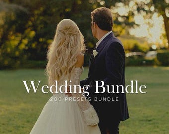 Wedding Lightroom Presets, 200 Mobile & Desktop Presets (DNG, XMP)