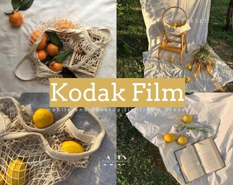 80+ Lightroom Preset KODAK Bundle for Mobile and Desktop Kodak Portra Vintage Retro Filter Grain presets Analog Film Preset for Instagram