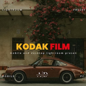Oltre 80 preset Lightroom KODAK Bundle per dispositivi mobili e desktop Kodak Portra Vintage Retro Filter Grain Preset Analog Film Preset per Instagram