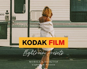 15 Premium Film Lightroom Authentic Film Looks Kodak Film Fujifilm Vintage Retro Grainy Film Mobile Desktop Premium Film Looks Vintage Retro