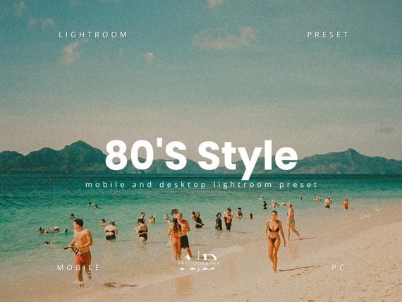 80s Style Lightroom Presets Kodak, Fujifilm, Film, Old, Summer, Grainy 35mm Analog Filter Vintage Film Look Presets Disposable Camera Preset