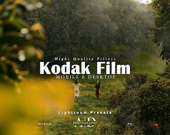 80 Kodak Film Lightroom Presets: Mobile & Desktop, Vintage Retro