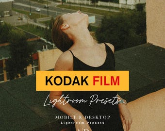 4 Kodak Lightroom Presets | Premium Film Looks | Vintage, Retro, Warm, Grainy  Vintage Film Look, Analog Grain, Soft Cinematic Tones