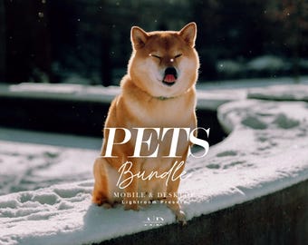 30 PETS Bundle Presets - Mobile and Desktop - Lightroom Preset Bundle for Instagram - Best Deal - Rustic, Outdoor, Pet Filter, bright preset